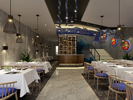 杭州余杭區大帥龍蝦店裝修設計案例