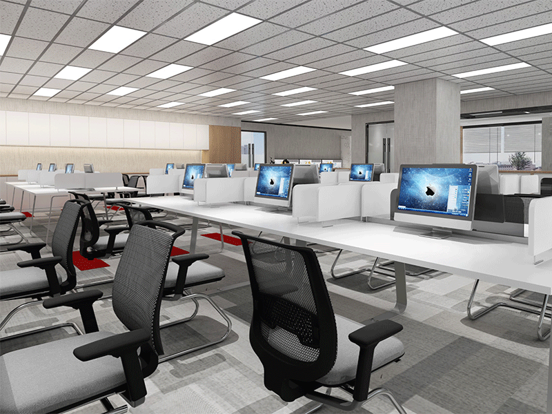 750平米企業(yè)辦公樓裝修設(shè)計效果圖