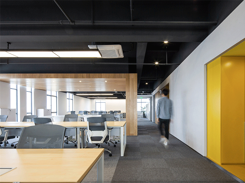 杭州現(xiàn)代中大型辦公室裝修設(shè)計案例