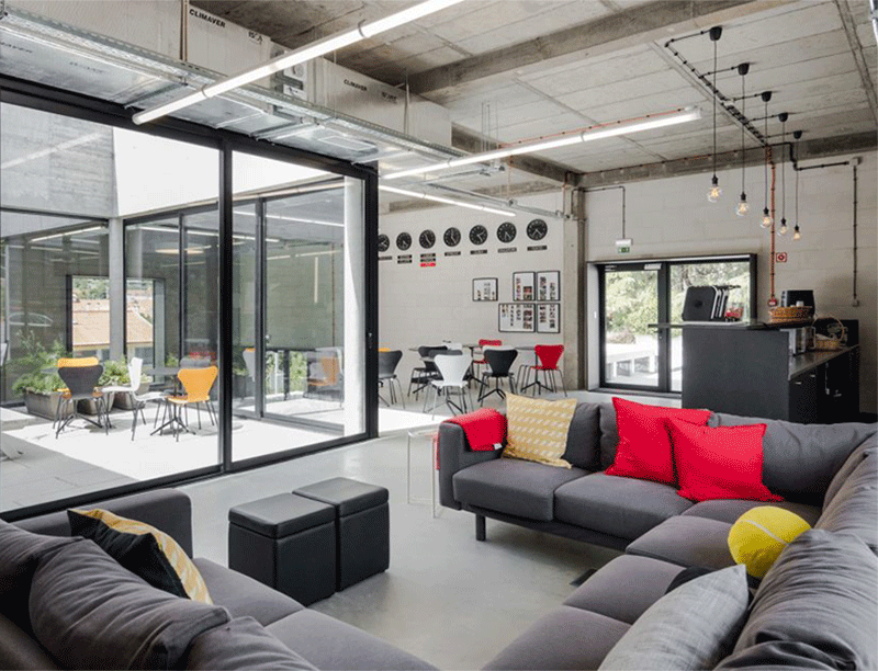 杭州675方工業風辦公室裝修設計實景圖