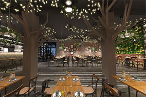 630平工業風餐飲店裝修設計全景案例