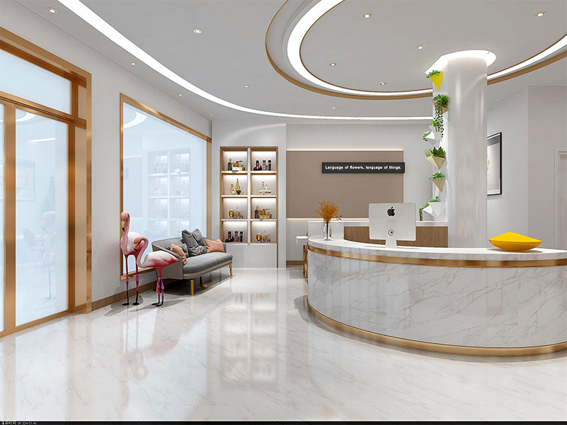 760方現(xiàn)代簡(jiǎn)約美容院裝修風(fēng)格