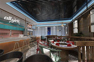 香辣火鍋店裝修設(shè)計(jì)全景案例