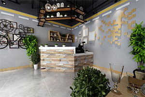 小型簡約型餐廳裝修設計案例