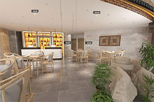 尋味家鄉(xiāng)餐飲空間裝修設計全景圖