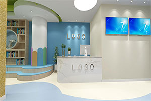 早教培訓(xùn)班裝修設(shè)計(jì)全景效果圖