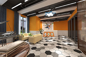 鋼琴培訓(xùn)學(xué)校裝修設(shè)計(jì)全景圖